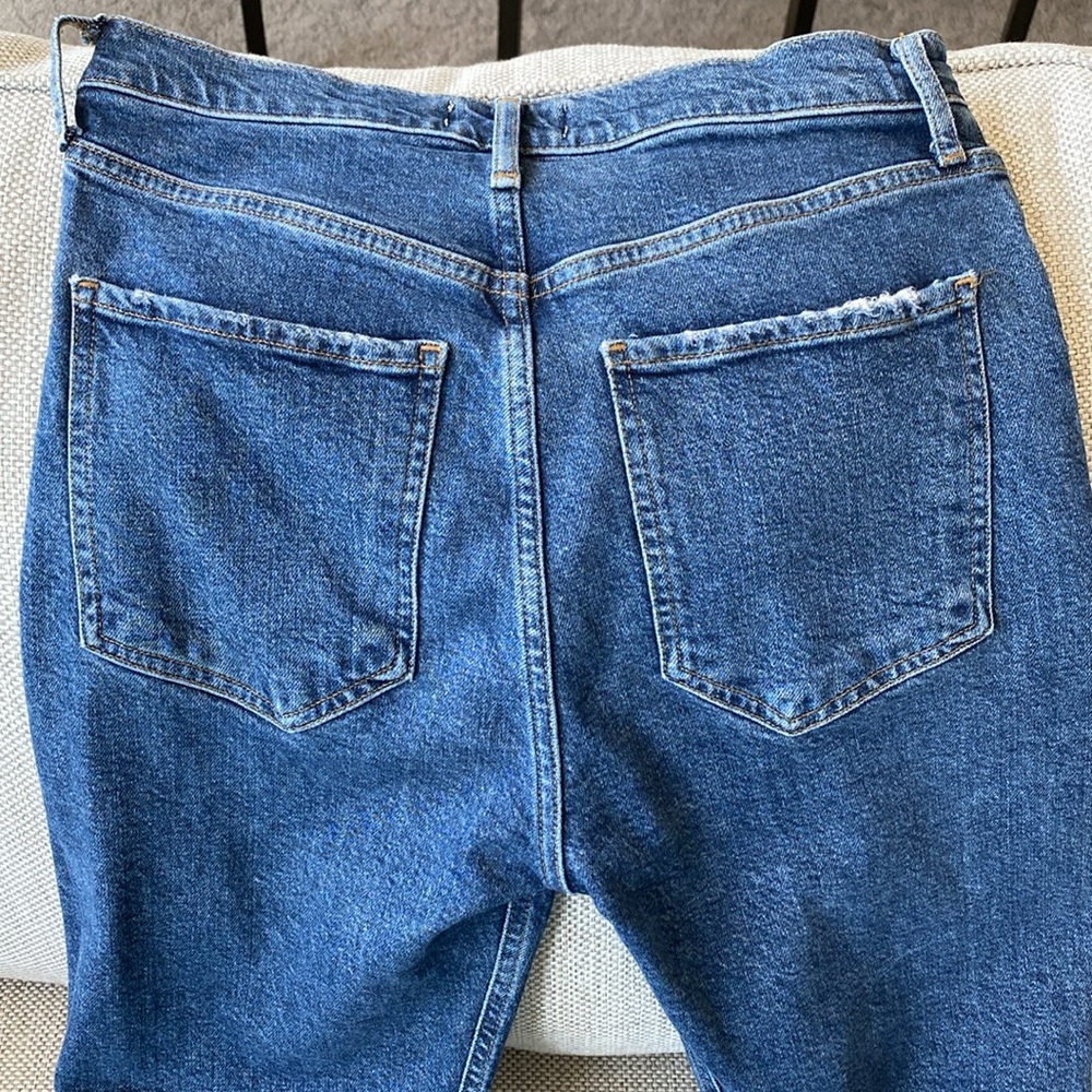 AGOLDE Riley High Rise Button Fly Distressed Jeans - Picture 5 of 13